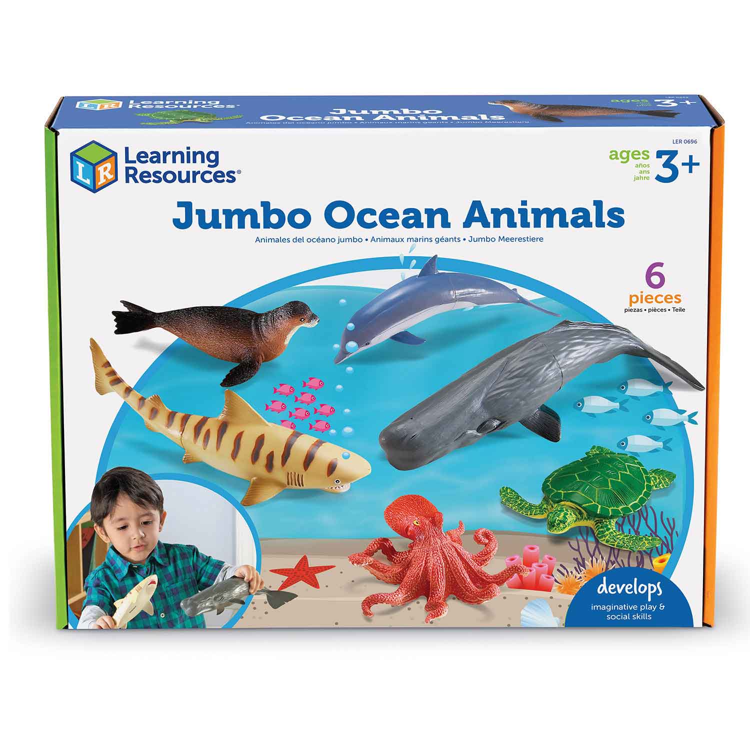 Jumbo Ocean Animals Figurines | Becker's School Supplies