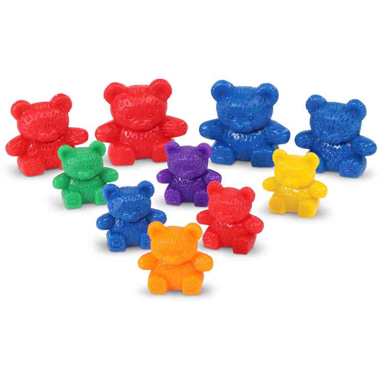 Three Bear Family® Counters, Rainbow Set