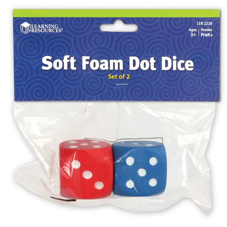 Soft Foam Dice, Dots