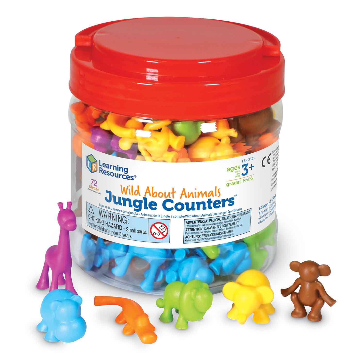 Animal Counter Task Box Jungle Animal Counters | Becker's School Supplies