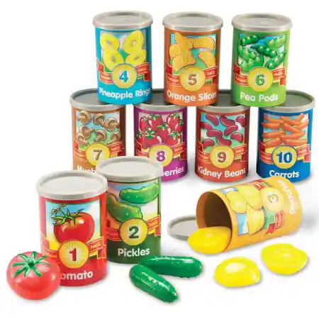 1 to 10 Counting Cans