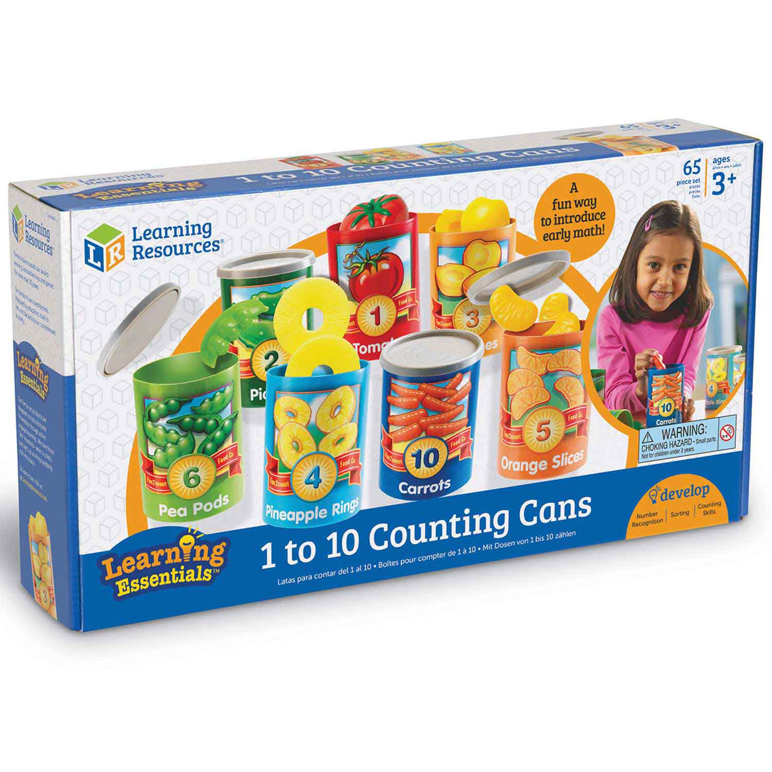 1 to 10 Counting Cans