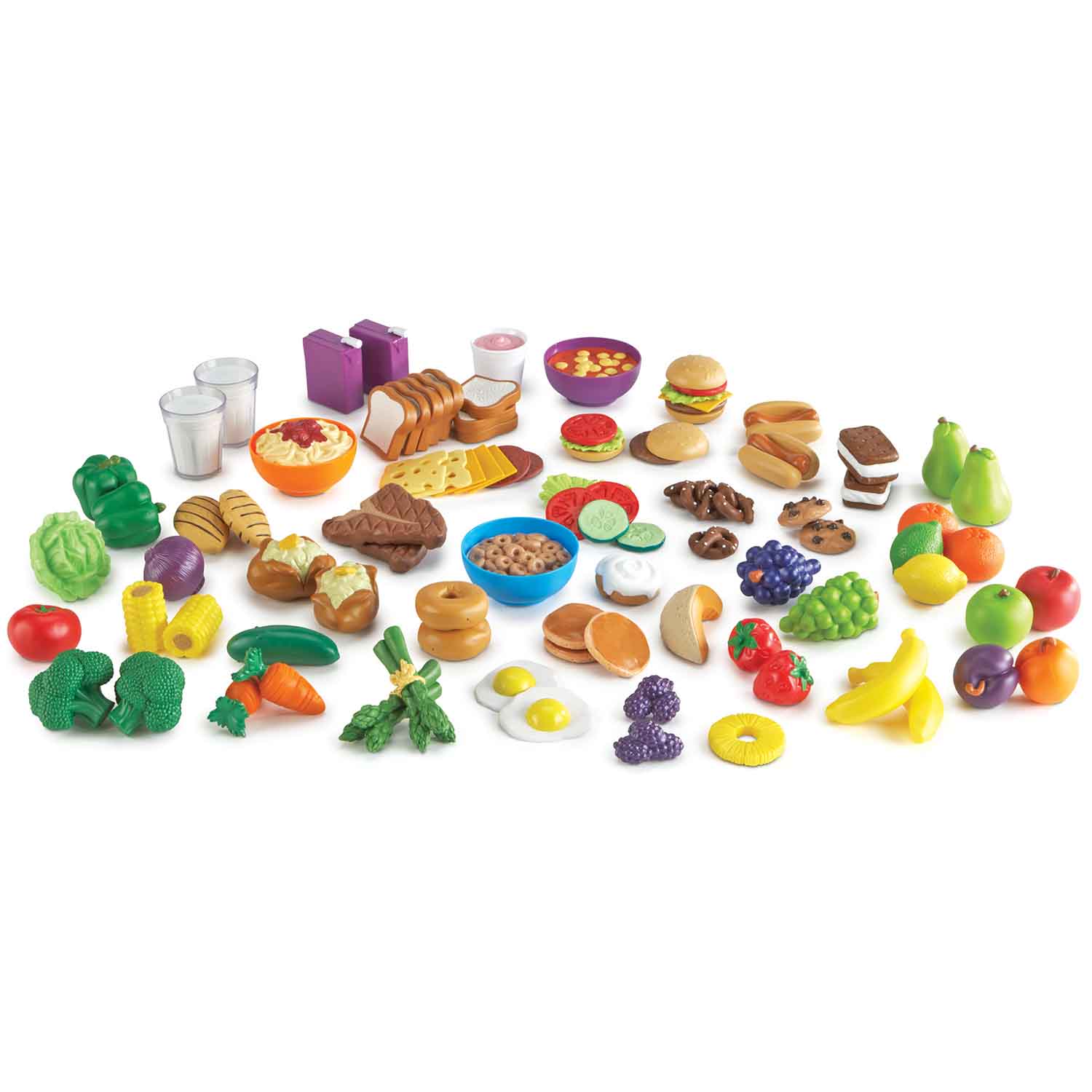 Learning Resources LER9723 Set,food,classrm Play,101pc 