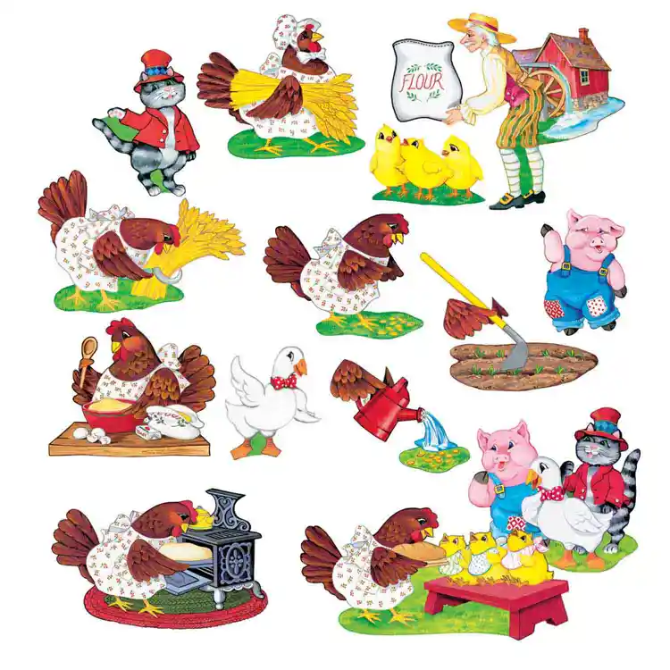 Little Red Hen Fairy Tale Felt Set