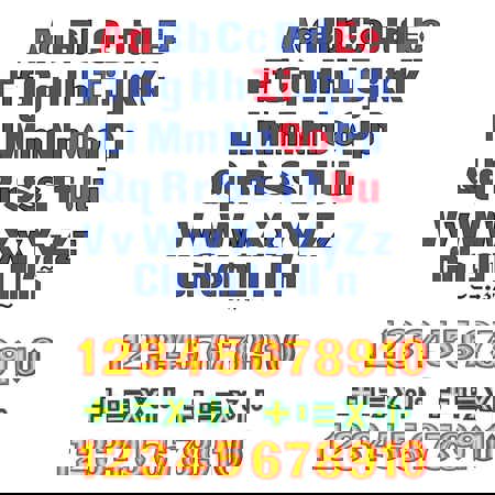 Letters and Numbers Felt Set