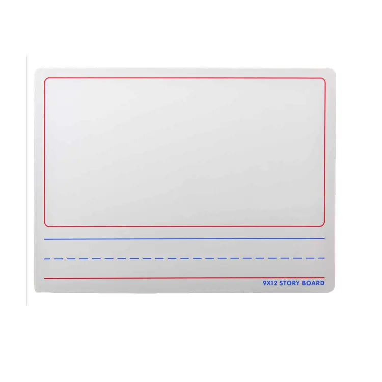 Primary Ruled White Board, 9" x 12", Set of 12