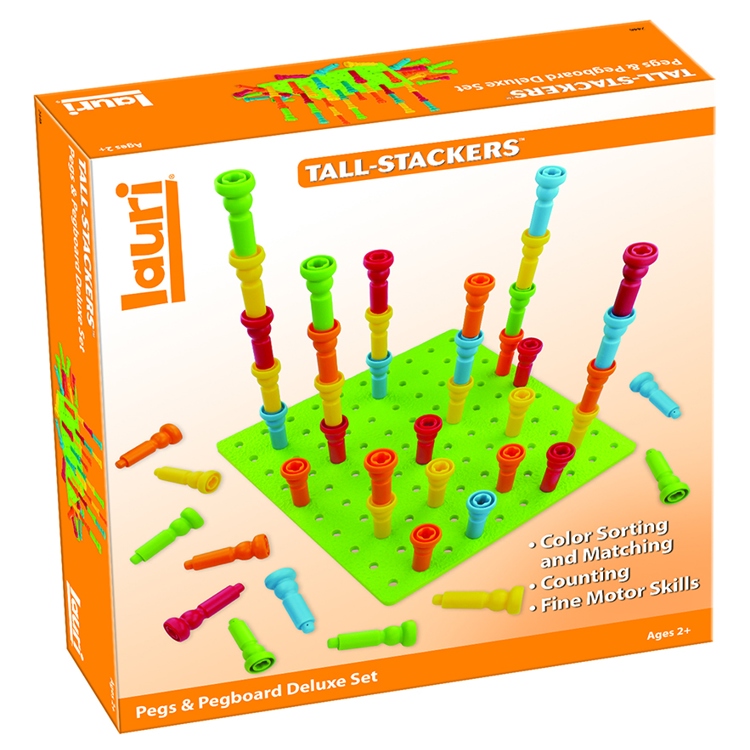 Lauri® Deluxe Tall-Stacker™ Pegs & Pegboard Set