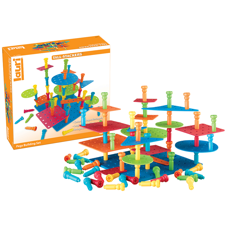 Tall Stacker™ Pegs & Building Set