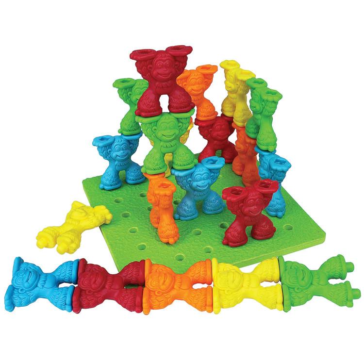Tall Stacker™ Mighty Monkey® Pegs & Pegboard Set