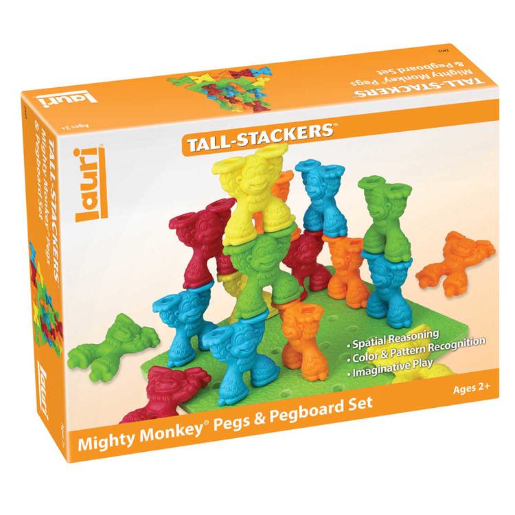 Tall Stacker™ Mighty Monkey® Pegs & Pegboard Set