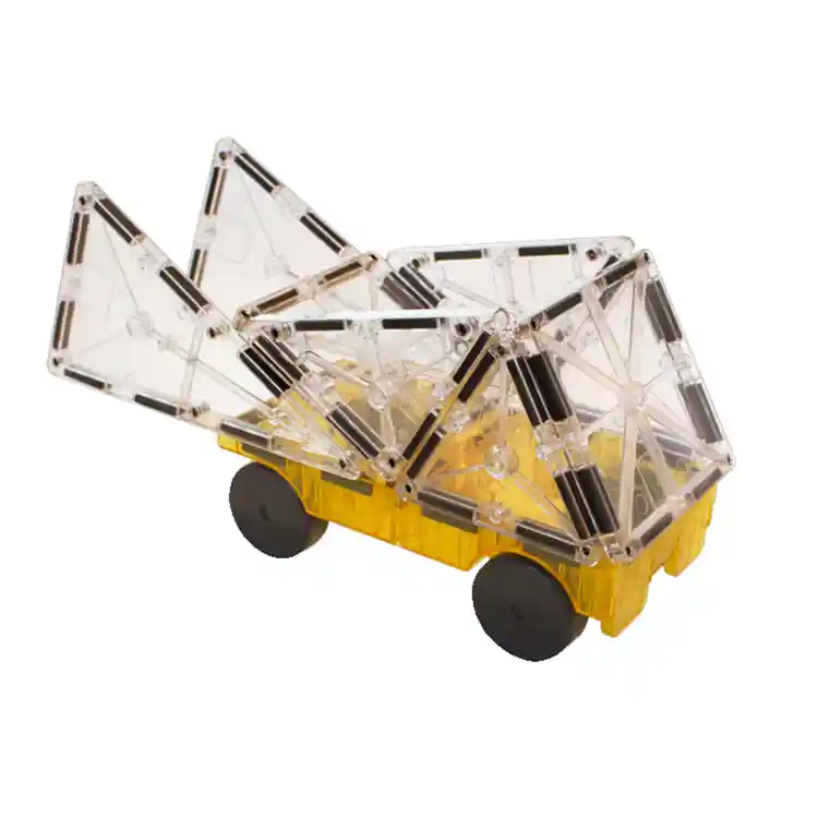 MAGNA-TILES® Cars Expansion Set, Green & Yellow