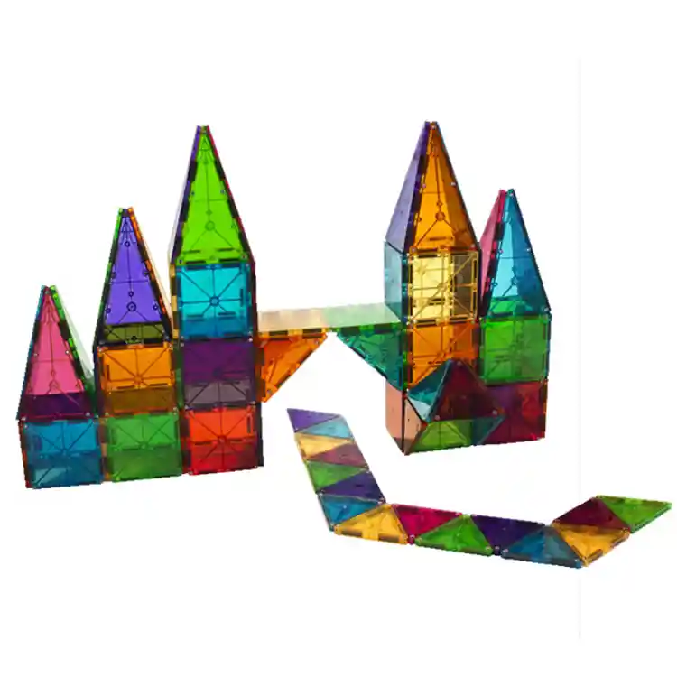 MAGNA-TILES® Clear Colors, 100 Pieces