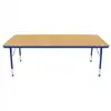 Maple Top Activity Blue Trim, Rectangle 30" x 72"