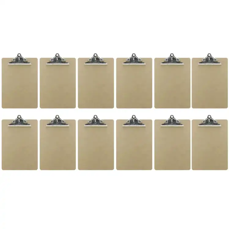 Masonite Clipboard, Set of 12