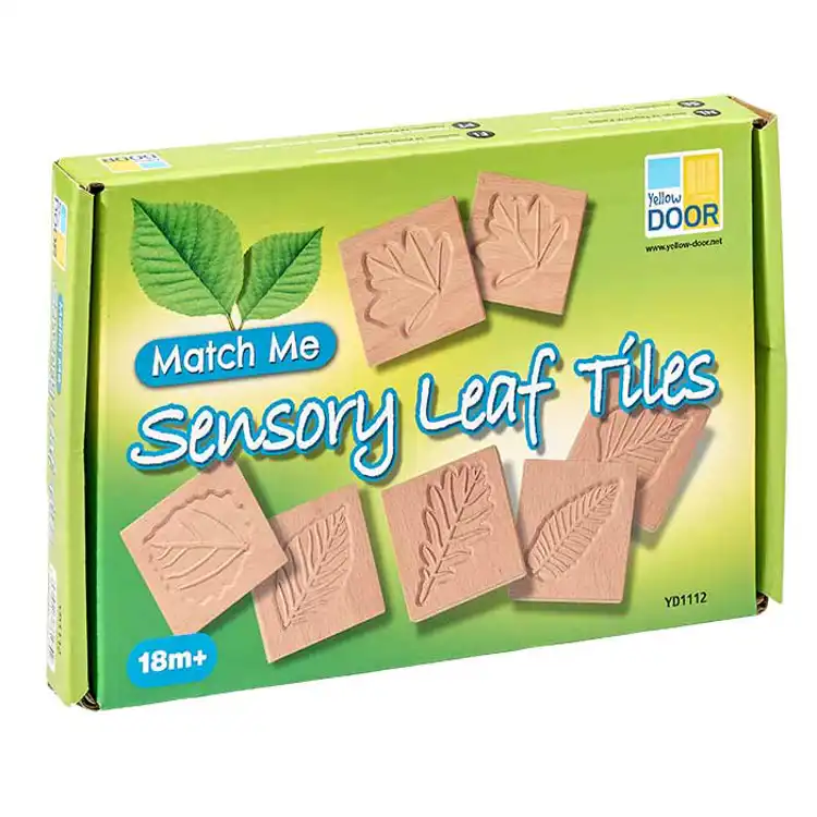 Match Me Sensory Leaf Tiles