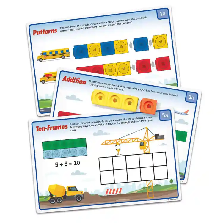 Mathlink® Cubes Themed Activity Sets