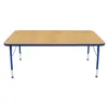 Maple Top Activity Blue Trim, Rectangle 30" x 60"
