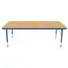 Maple Top Activity Blue Trim, Rectangle 30" x 72"