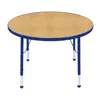 Maple Top Activity Blue Trim, Round 36"