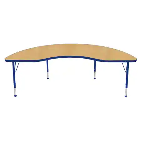 Maple Top Activity Blue Trim, Kidney 48" x 72"