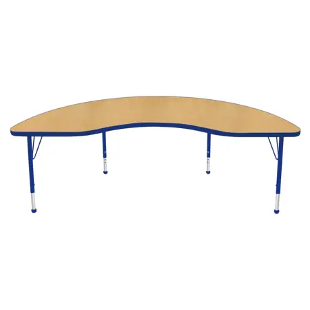 Maple Top Activity Blue Trim, Kidney 48" x 72"