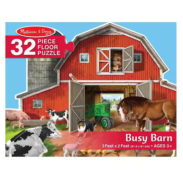 Melissa & Doug Busy Barn Floor Puzzle