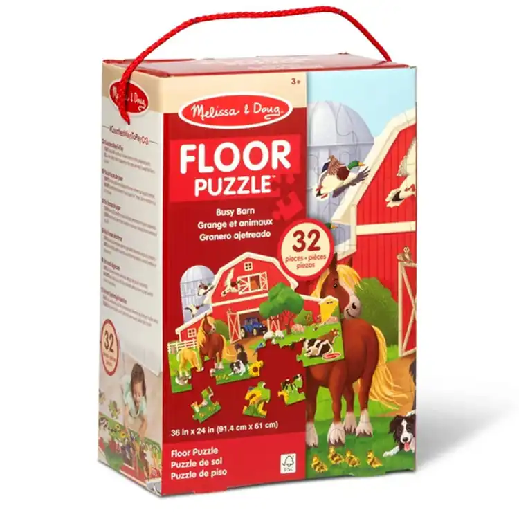 Melissa & Doug Busy Barn Floor Puzzle