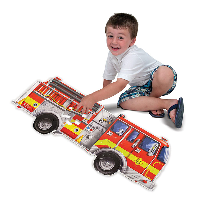 Melissa & Doug® Giant Fire Truck Floor Puzzle | Becker's