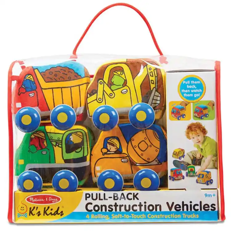 Melissa & Doug Pull-Back Construction Vehicles