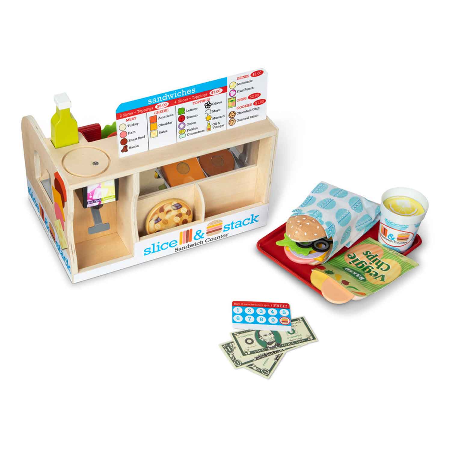 Melissa & Doug Slice And Stack Sandwich Counter