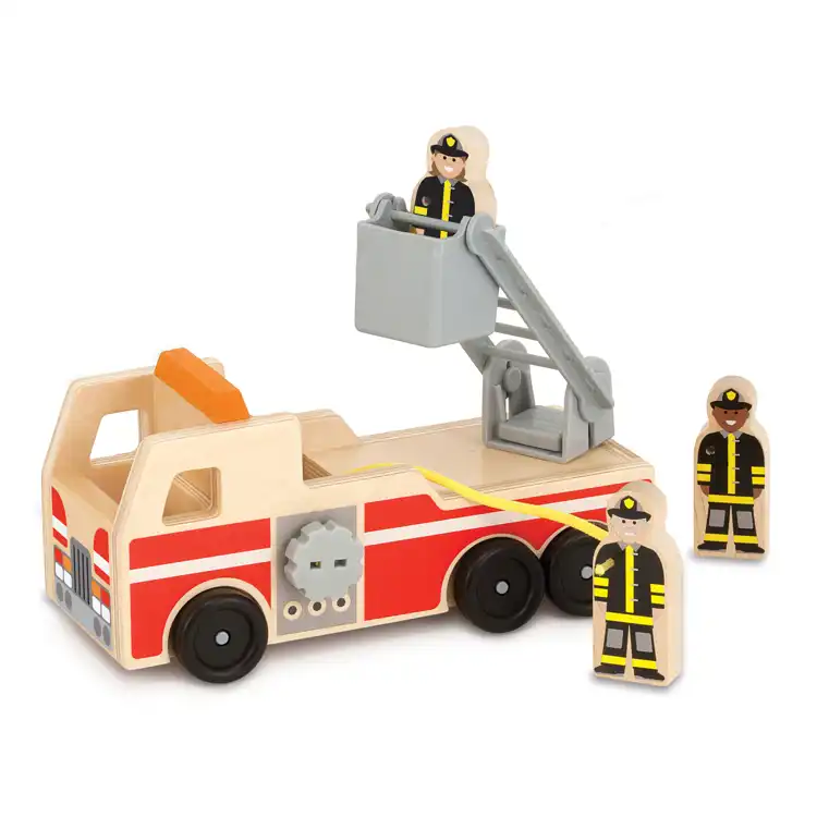 Melissa & Doug Wooden Fire Truck