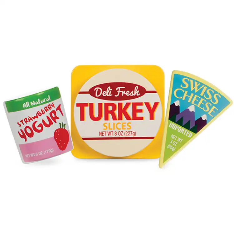 Melissa & Doug Wooden Fridge Food Set