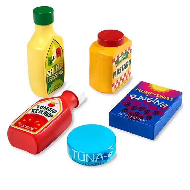 Melissa & Doug Wooden Pantry Food Set