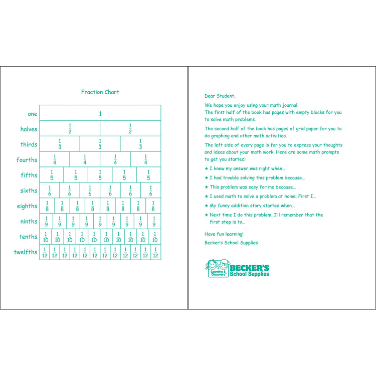Becker's Math Journals, 10 Pack