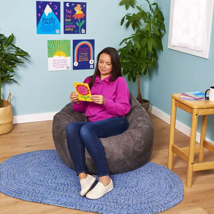 Microsuede Bean Bag Chair