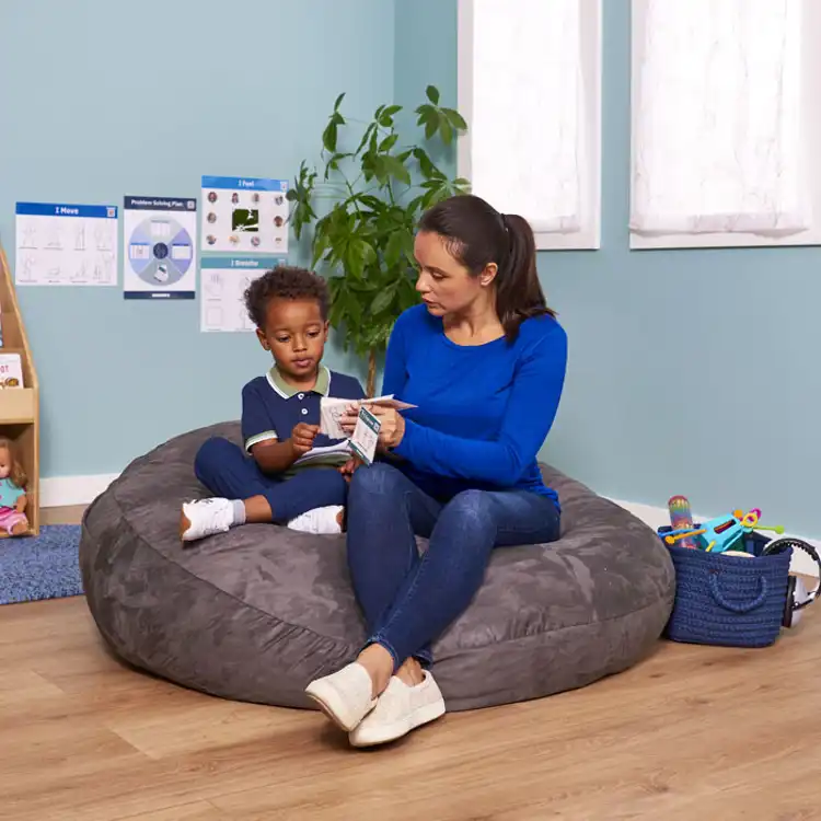 Microsuede Bean Bag Chair