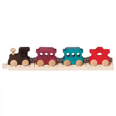 Passenger Wooden Train Car Set