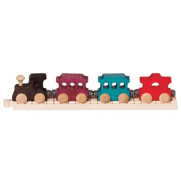 Passenger Wooden Train Car Set