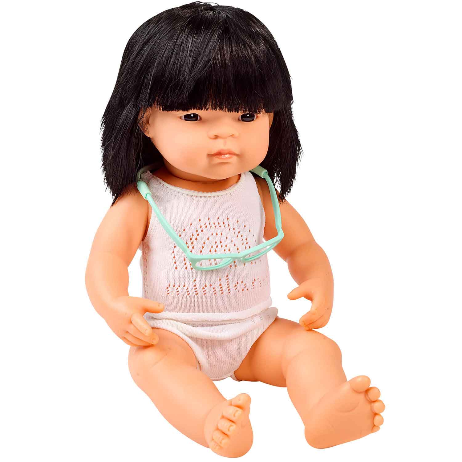 Miniland asian outlet girl doll