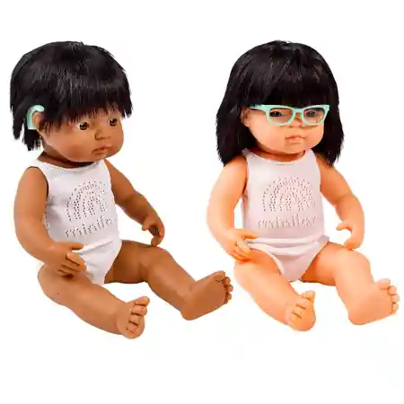 Dolls with Adaptive Aids Set