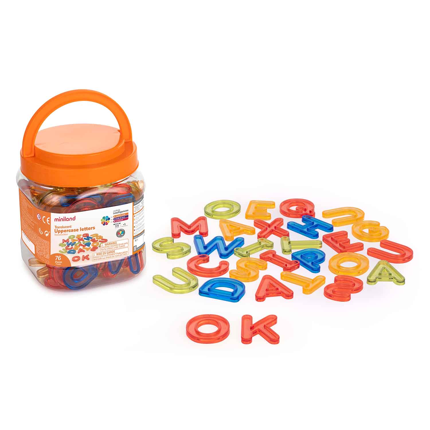 Translucent Letters, Uppercase | Becker's School Supplies