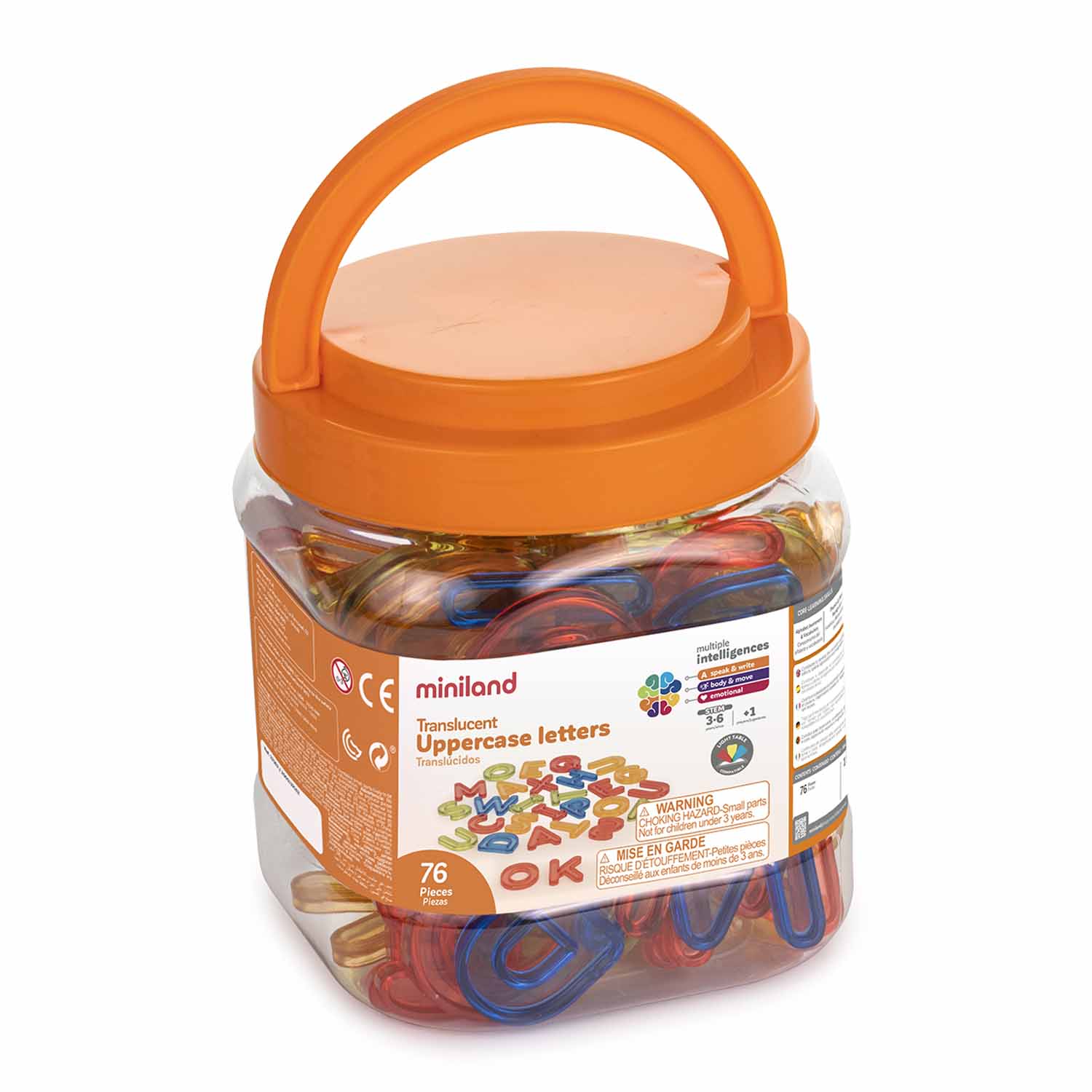 Translucent Letters, Uppercase | Becker's School Supplies