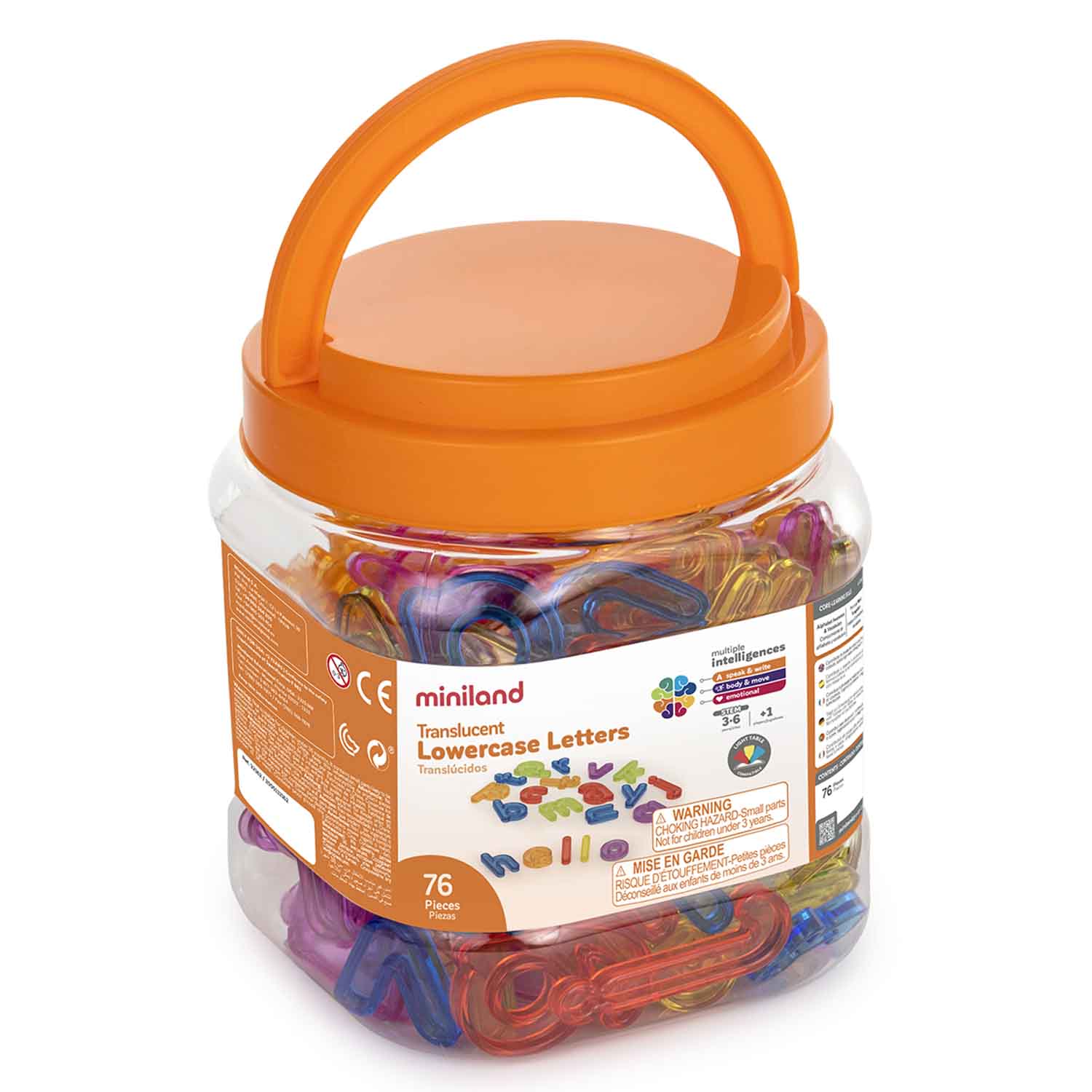 Translucent Letters, Lowercase | Becker's School Supplies