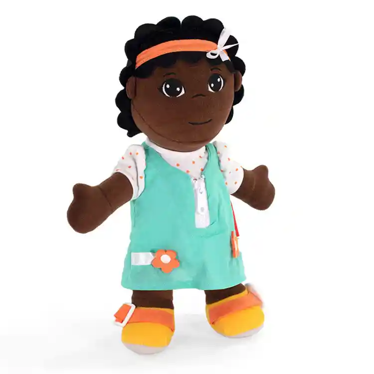 Diverse Learn To Dress Doll, African American Girl
