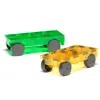 Magna-Tiles® Cars Expansion Set, Green & Yellow