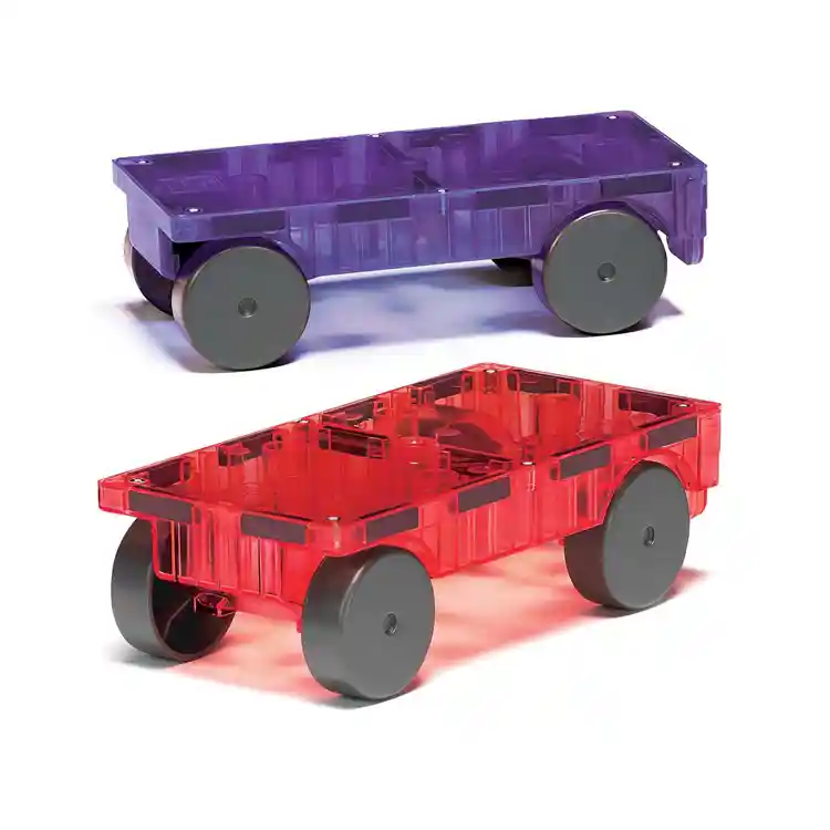 Magna-Tiles® Cars Expansion Set, Purple & Red