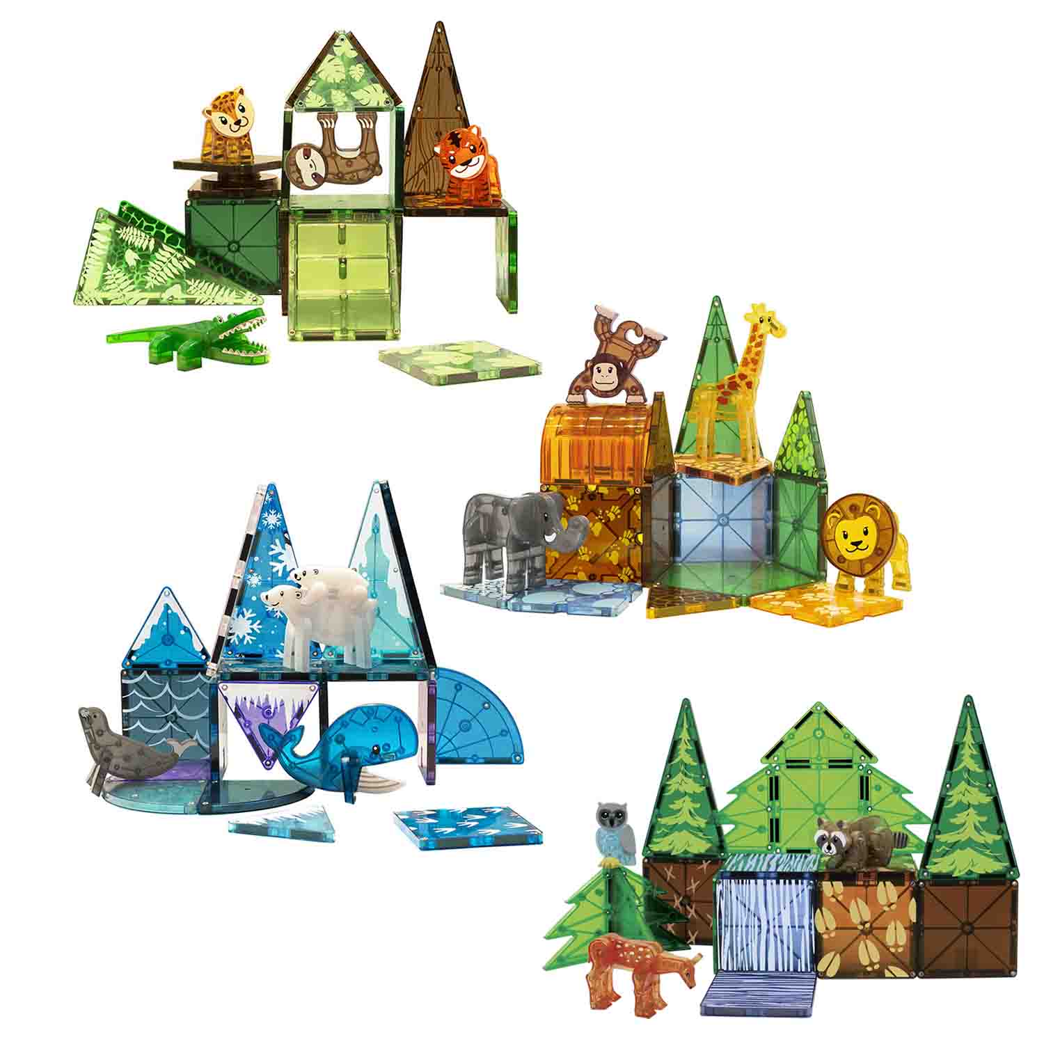 Magna-Tiles Animals Set, Magnetic Building Tiles