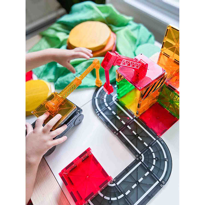 Magna-Tiles Heldere kleuren 32-delige set, voor leeftijden 3 Magna-Tiles Heldere kleuren 32-delige set, voor leeftijden 3