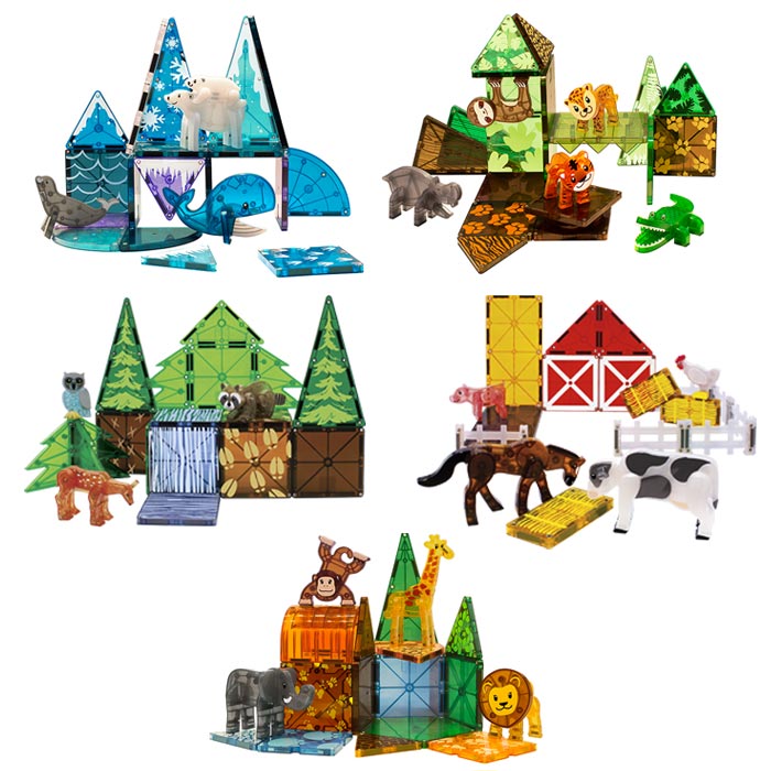 Tile Animal Math Magna-Tiles Animals Animals Set | Becker's School Supplies