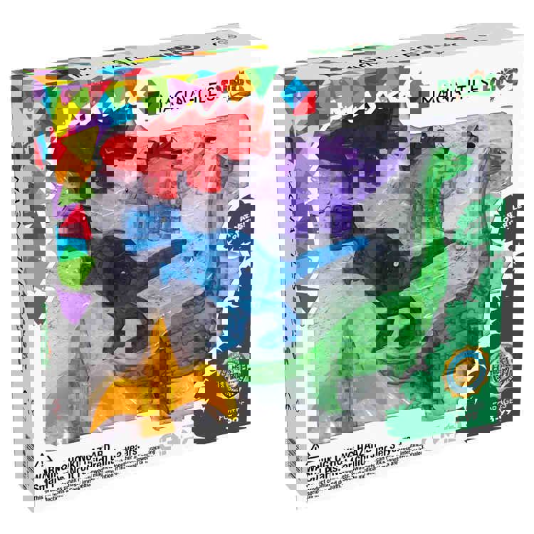 Magna-Tiles Dinos, 5 Piece Set